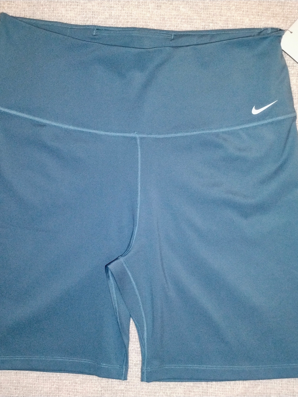 Nike Dri-FIT One High-Waisted 7" Biker Shorts Blue XL NWT